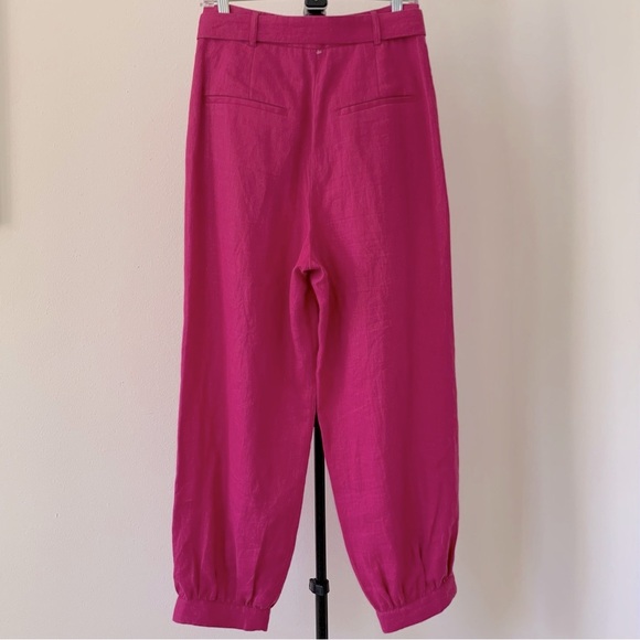 NWOT Farm Rio Pink 100% Linen Pants Size XS - Picture 6 of 9
